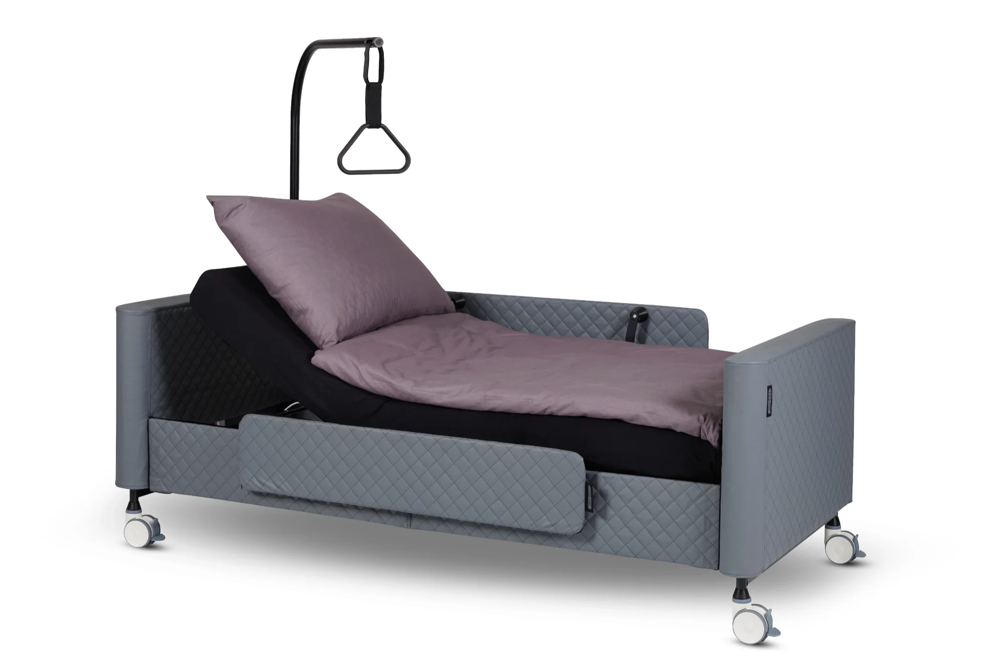 evobeds bed with upholstery and bedding