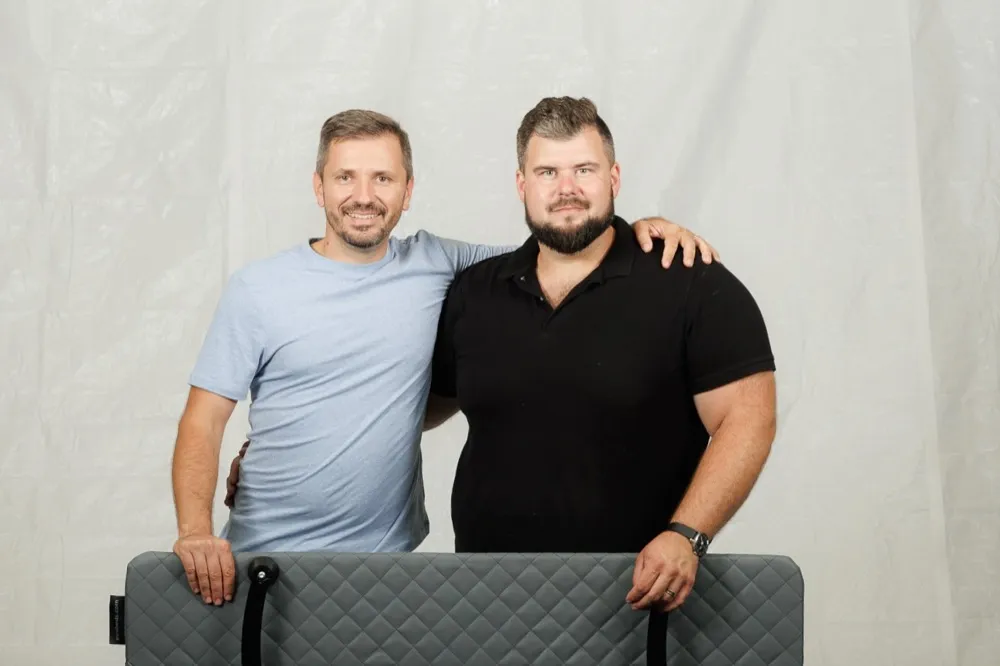 The founders with a bed frame